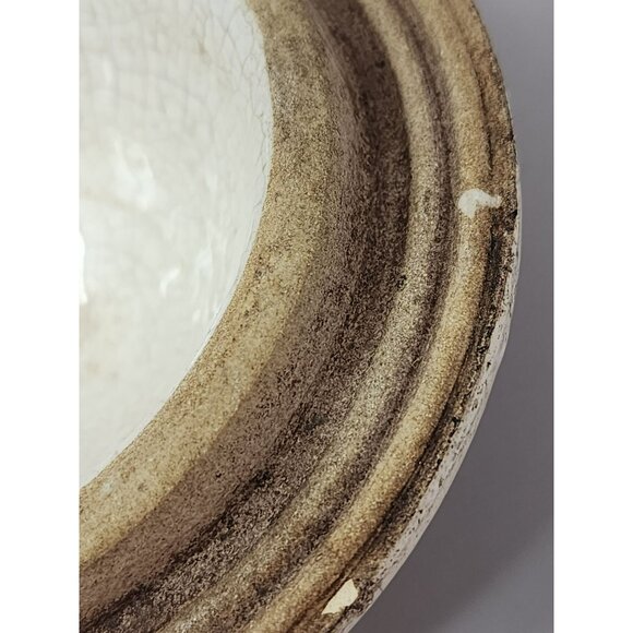 Antique Ceramic Lid Set Pair‎ With Glazed Finish White - Picture 5 of 8